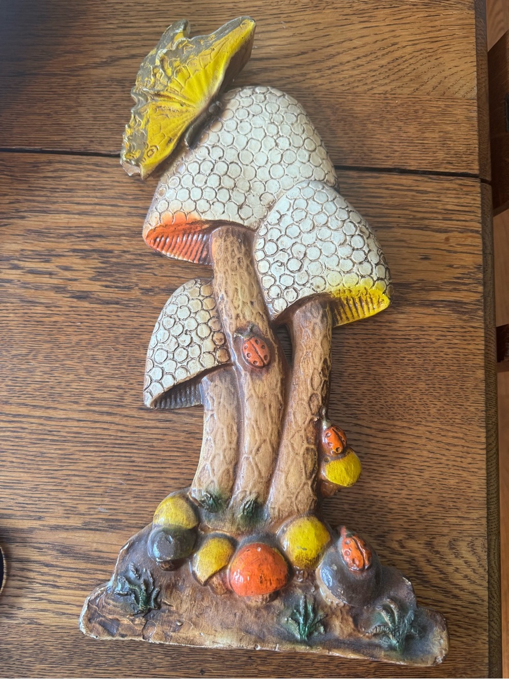 Vintage Boho Mushroom & Butterfly Wall Art. 9x16